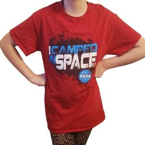 Red NASA/Space Center Houston "I Camped In Space"